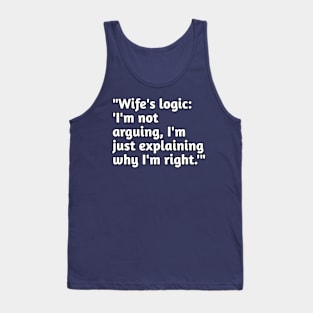 Funny wife humour Tank Top